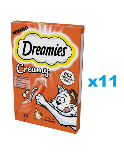 DREAMIES Creamy Snack Chicken 44 x 10g Kremowy przysmak dla kota Kurczak