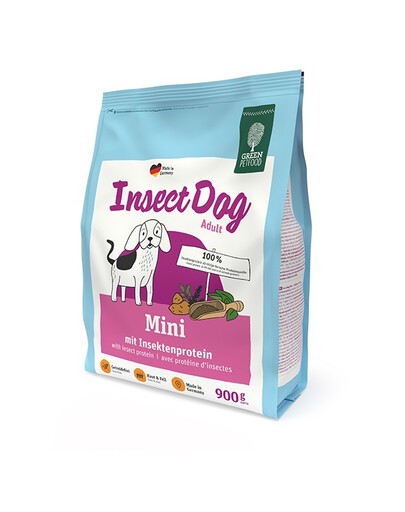 GREEN PETFOOD InsectDog Mini z insektami dla małych psów 900 g