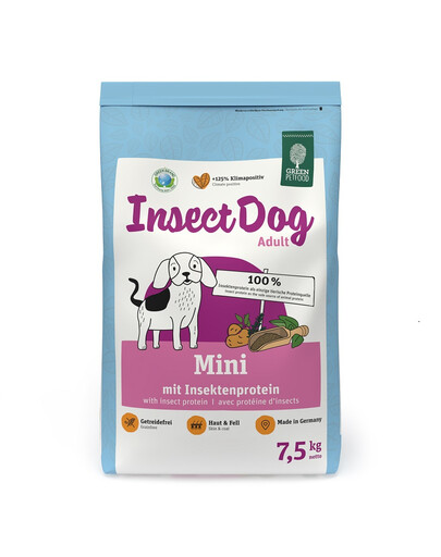 GREEN PETFOOD InsectDog Mini z insektami dla małych psów 7,5 kg