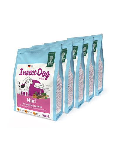 GREEN PETFOOD InsectDog Mini z insektami dla małych psów 5x900g