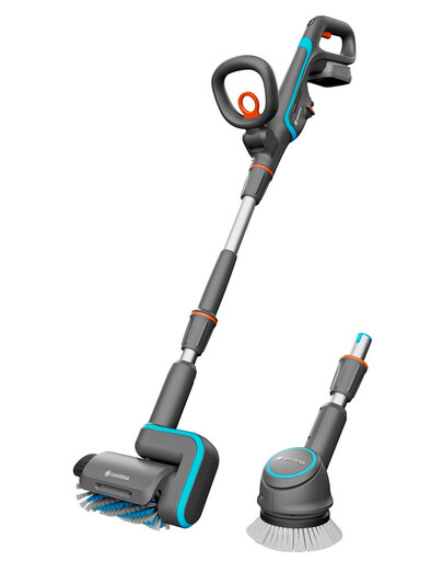 GARDENA AquaBrush Universal 04/18V P4A akumulatorowa szczotka do tarasów z akumulatorem