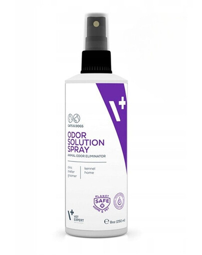 VET EXPERT Odor Solution Spray Animal Odor Eliminator naturalny neutralizator zapachów dla zwierząt 250 ml