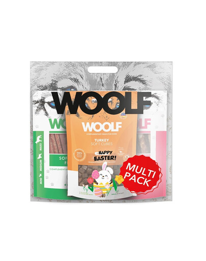 WOOLF Multipack Easter Wielkanocny zestaw 3x100g przysmaki dla psów