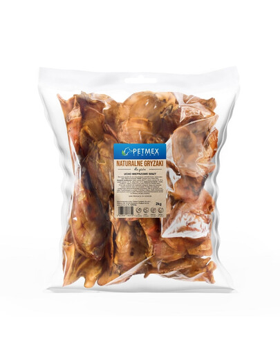 PETMEX Naturalne gryzaki Ucho wieprzowe 50szt.