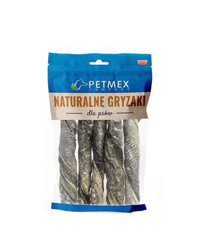 PETMEX Naturalne gryzaki Skóra dorsza twist 100g