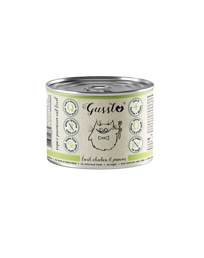 GUSSTO Cat Fresh Chicken Prawns 200 g mokra karma dla kotów kurczak z krewetkami
