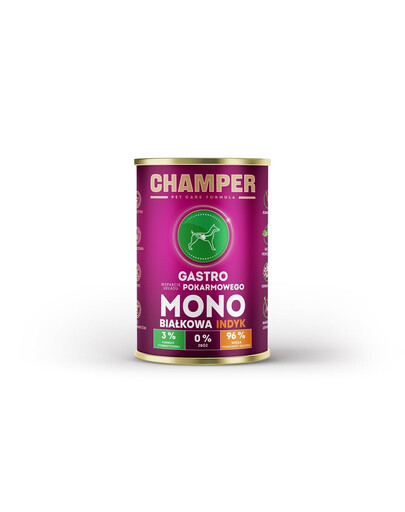 Gastro Indyk monobiałkowa karma dla psa 400 g