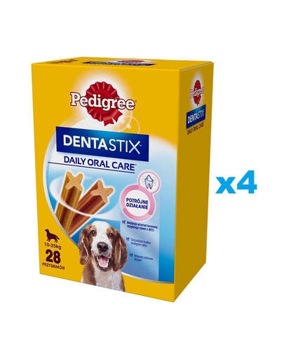 PEDIGREE DentaStix (średnie rasy) przysmak dentystyczny dla psów 112 szt