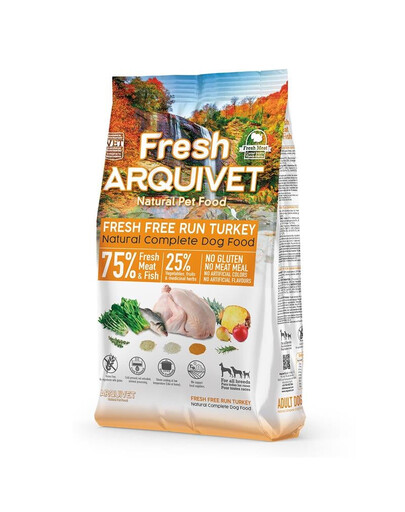 ARQUIVET Fresh indyk i ryba oceaniczna 2,5 kg półwilgotna karma dorosłych psów każdej rasy