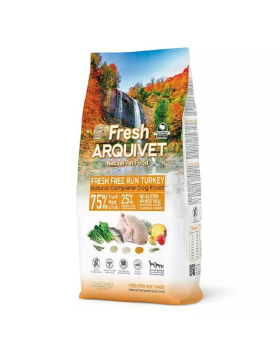 ARQUIVET Fresh indyk i ryba oceaniczna 10 kg półwilgotna karma dorosłych psów każdej rasy