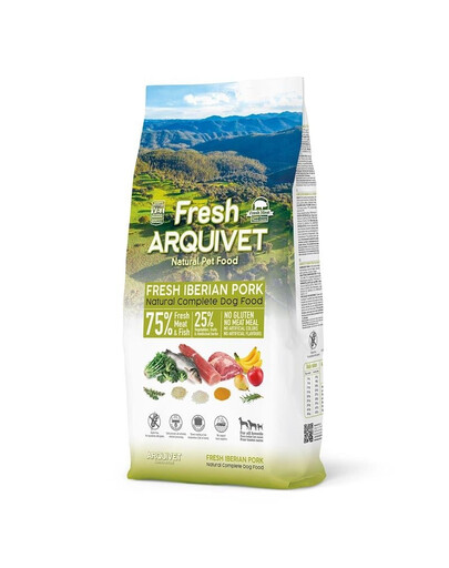 ARQUIVET Fresh wieprzowina iberyjska i ryba oceaniczna 10 kg półwilgotna karma dla dorosłych psów każdej rasy