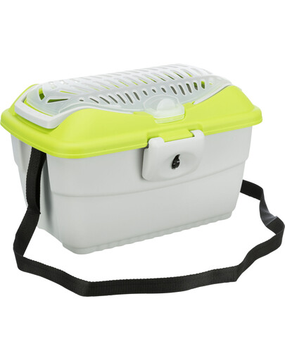 Trixie Box Transportowy Mini Capri 44x22x30 cm jasnoszary/zielony