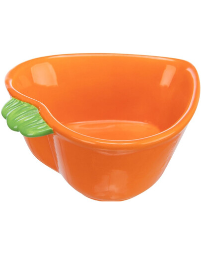 TRIXIE Ceramiczna miska dla gryzoni Marchewka 180 ml