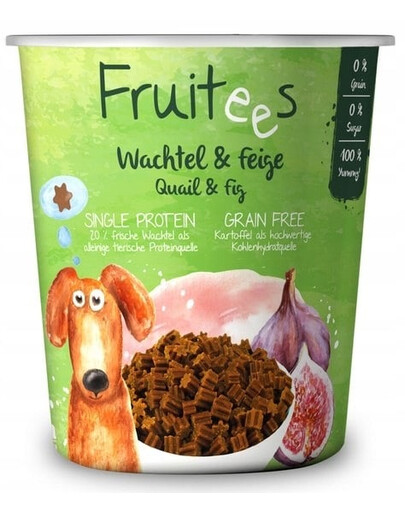BOSCH Fruitees Snack z przepiórką i figami  200 g trenerki dla psa