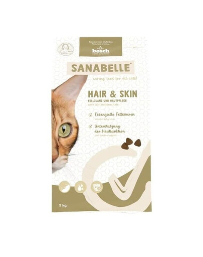 SANABELLE Hair and Skin Wsparcie skóry i futra kota 2 kg
