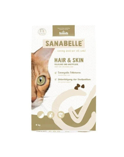 SANABELLE Hair and Skin Wsparcie skóry i futra kota 8 kg