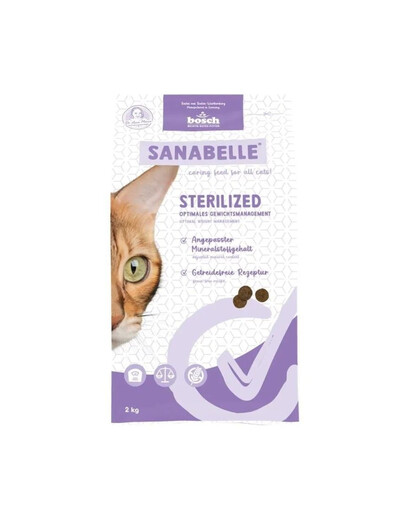 SANABELLE Sterilized dla kotów sterylizowanych 2 kg