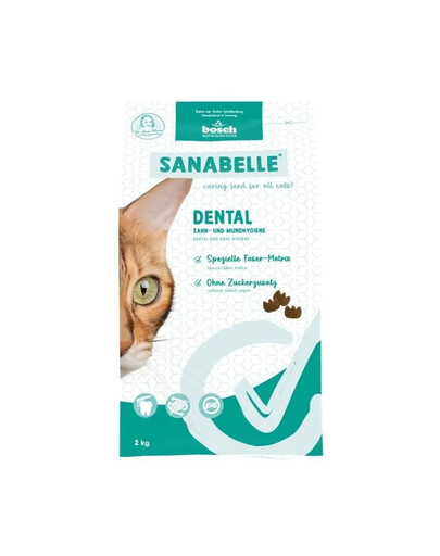 SANABELLE Dental dla kotów wspomagająca pielęgnację zębów 2 kg
