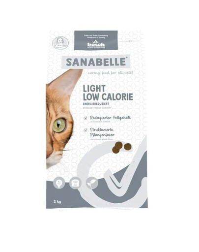 SANABELLE Light Low Calorie Wsparcie w kontroli masy ciała dla kotów 2 kg