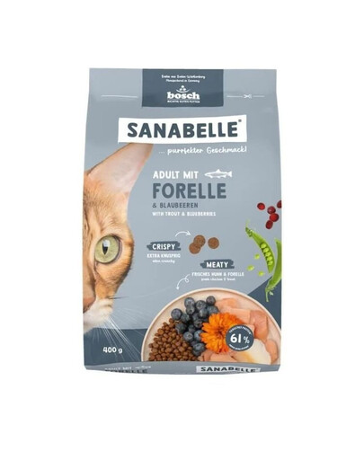 SANABELLE Adult Pstrąg dla dorosłych kotów 400 g