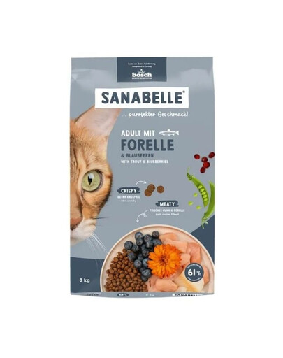 SANABELLE Adult Pstrąg dla dorosłych kotów 8 kg