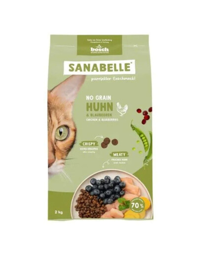 SANABELLE No Grain Chicken bezzbożowa karma dla kotów 2 kg