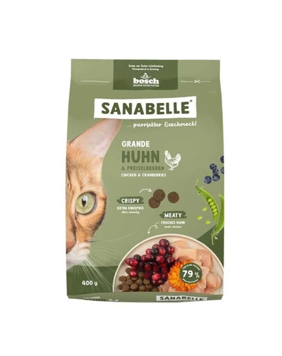 SANABELLE Grande z kurczakiem dla kotów ras dużych 400 g