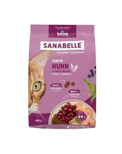 SANABELLE Senior z kurczakiem dla starszych kotów 400 g