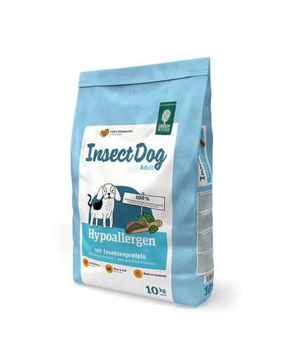 GREEN PETFOOD InsectDog Hypoallergen 10 kg karma dla psów z owadami