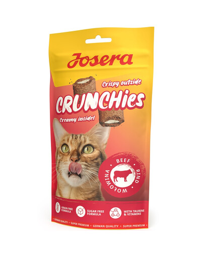 JOSERA Crunchies Beef Chrupiąca przekąska dla kotów z wołowiną 60 g