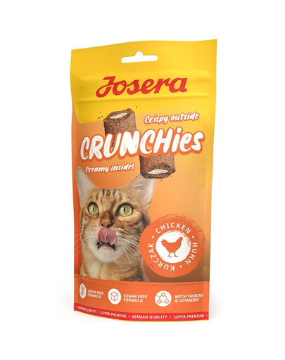 JOSERA Crunchies Chicken Chrupiąca przekąska dla kotów z kurczakiem 60 g