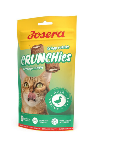 JOSERA Crunchies Duck Chrupiąca przekąska dla kotów z kaczką 60 g