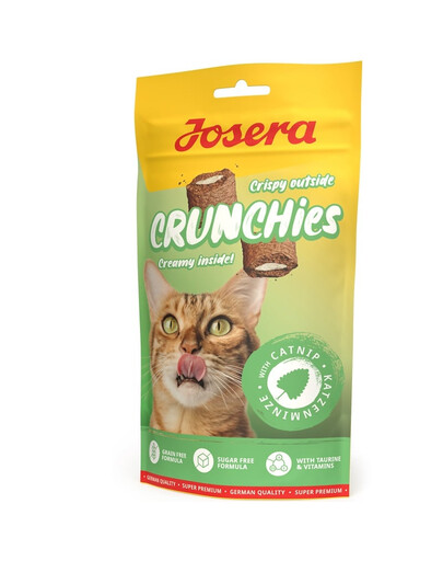 JOSERA Crunchies with Catnip Chrupiąca przekąska dla kotów z kocimiętką 60 g