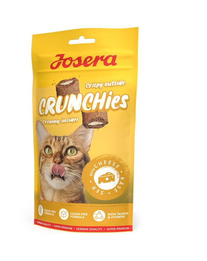 JOSERA Crunchies with Cheese Chrupiąca przekąska dla kotów z żółtym serem 60 g