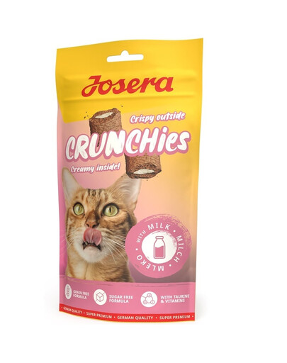 JOSERA Crunchies with Milk Chrupiąca przekąska dla kotów z mlekiem 60 g