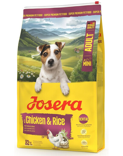 JOSERA Mini Adult Chicken Rice dla dorosłych psów małych ras z kurczakiem 10kg