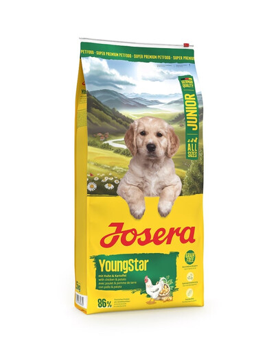JOSERA YoungStar dla szczeniąt z kurczakiem i ziemniakami 12,5 kg