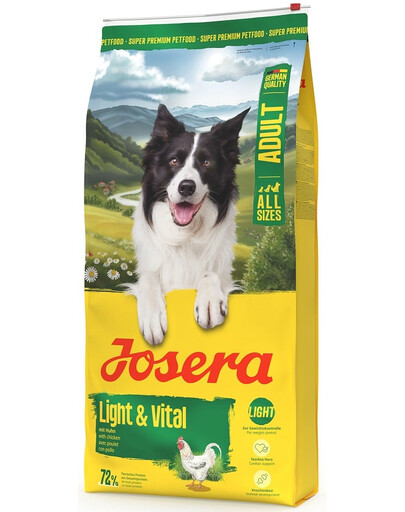 JOSERA Light Vital utrzymanie prawidłowej masy ciała psów 12,5 kg