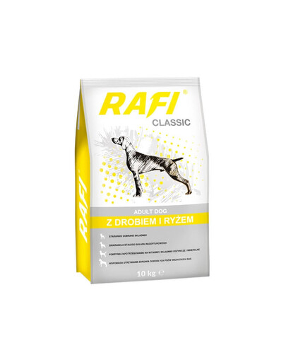 DOLINA NOTECI RAFI Classic Adult Dog z drobiem i ryżem 10 kg