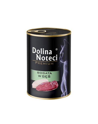 DOLINA NOTECI Premium Bogata w gęś 400 g mokra karma dla kota