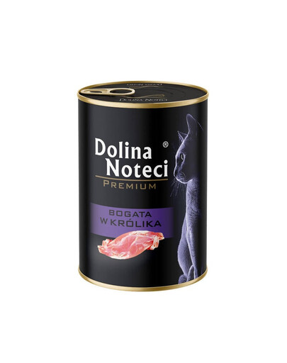 DOLINA NOTECI Premium Bogata w królika 400 g mokra karma dla kota