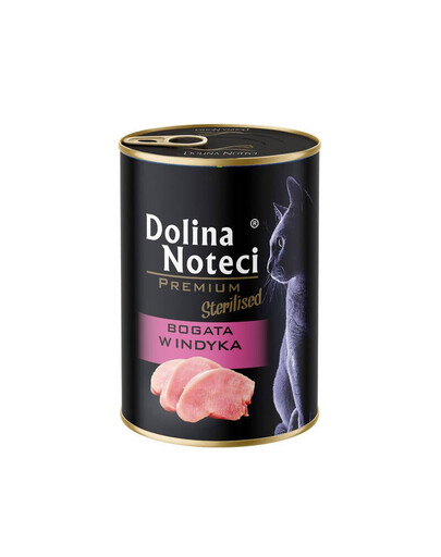 DOLINA NOTECI Premium Sterilised Bogata w indyka 400 g mokra karma dla kotów po sterylizacji