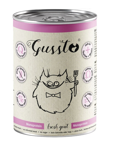 GUSSTO Cat Fresh Goat Kozina 400g mokra karma dla kota