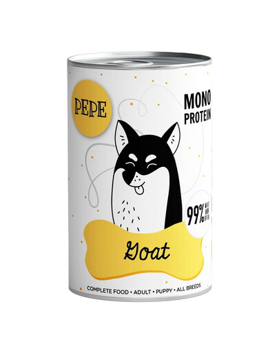 PAKA ZWIERZAKA PEPE Goat 800g monoproteinowa karma z koziną