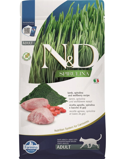 N&D Spirulina Cat Adult Lamb and Wolfberry 300 g