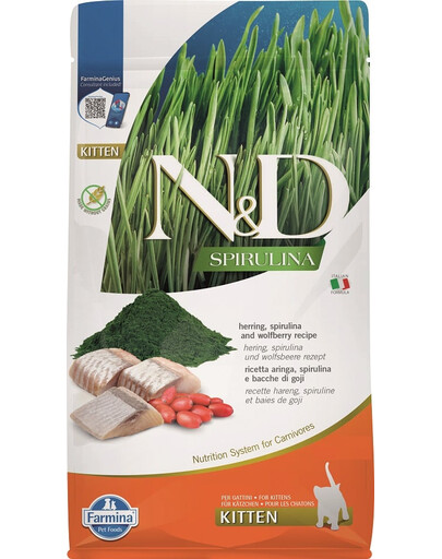 N&D Spirulina Kitten Herring and Wolfberry 300 g