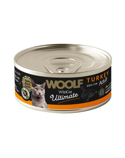 WOOLF Wild Cat Ultimate Turkey Pate for Adult cats 85g