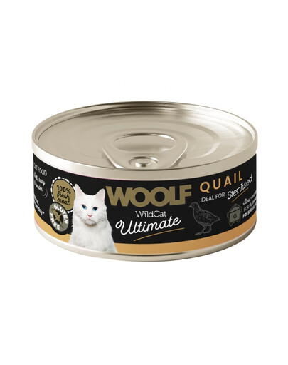 WOOLF Wild Cat Ultimate Sterilised Quail Pate for Adult cats 85g