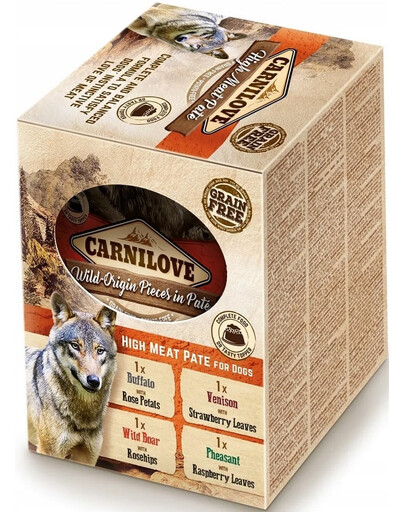 CARNILOVE High Meat Pate for Dog Multipack 4x300g mokra karma w saszetkach dla psów