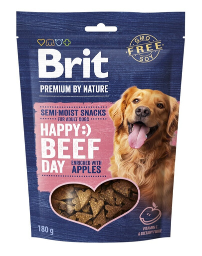 BRIT Premium by Nature Semi-moist Snack for Adult Dogs Beef Półmiękki przysmak dla psa 180g